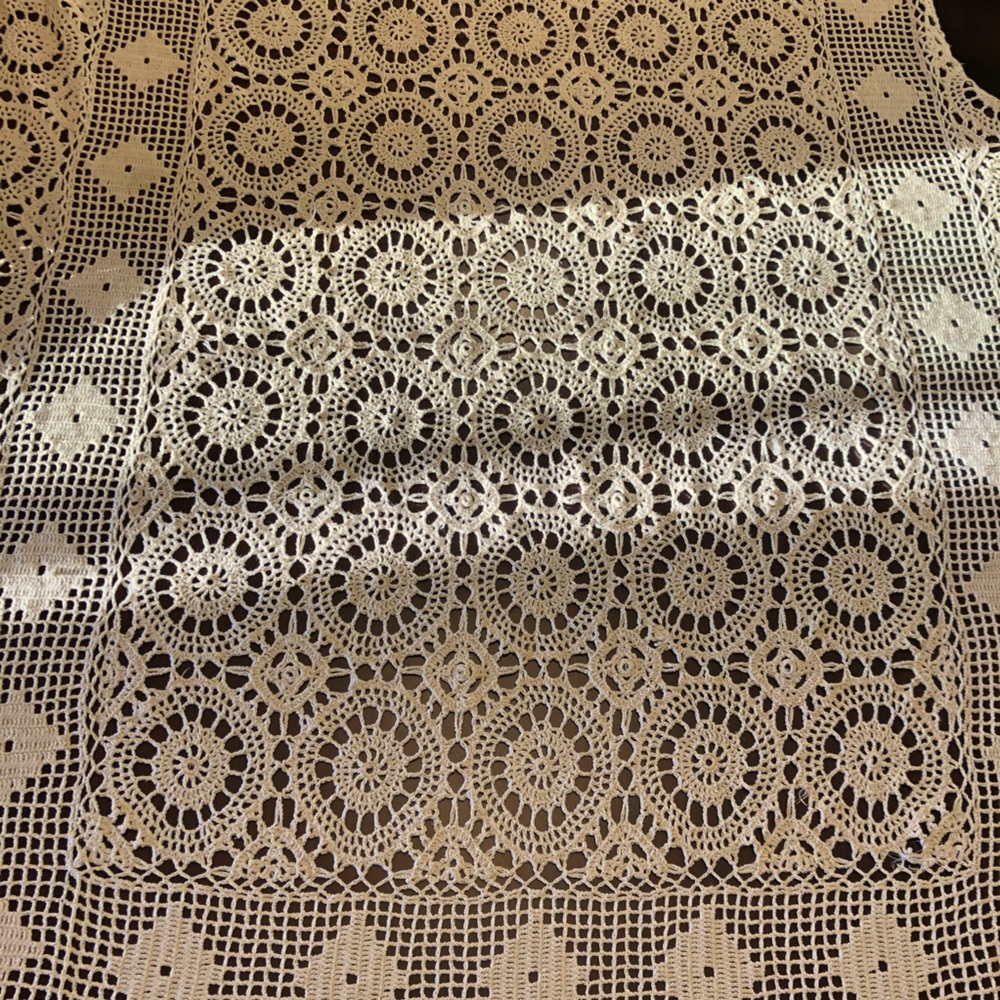 Vintage Crochet Table Cloth